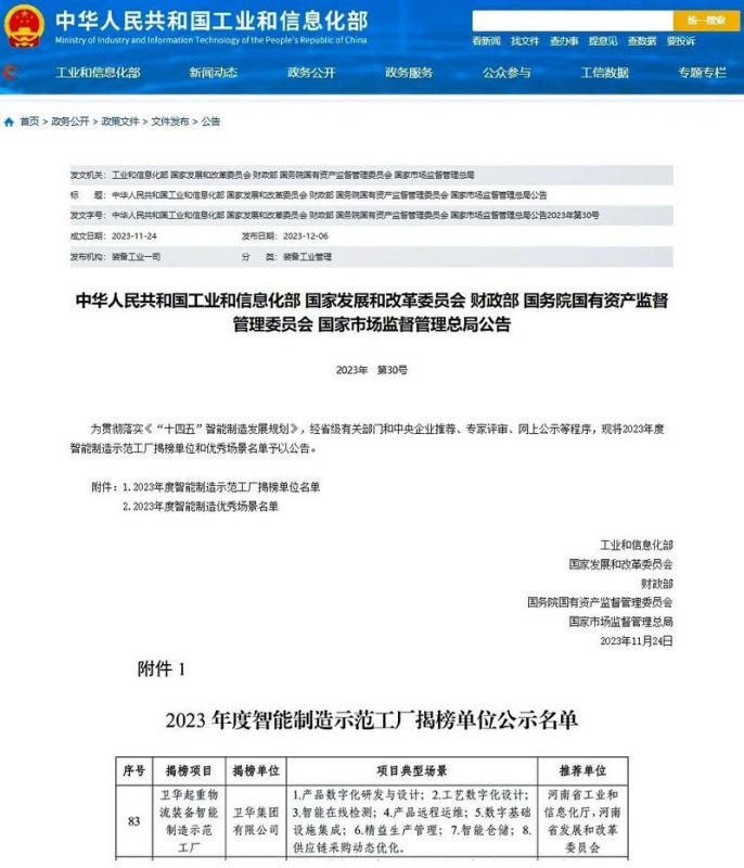 國 家級榜單，衛(wèi)華入選！